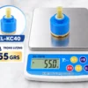 Lõi van Ceramic Eurolife EL-KC40 trên cân điện tử có trọng lượng 55 g
