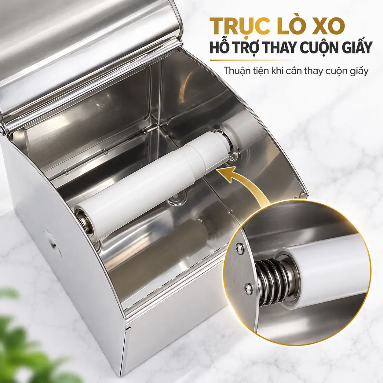 Trục giữ giấy lò xo hộp đựng giấy vệ sinh Eurolife EL-P06-4
