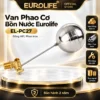 Van phao cơ bồn nước Eurolife EL-PC27 thân đồng H61 phao Inox ren ngoài 27mm