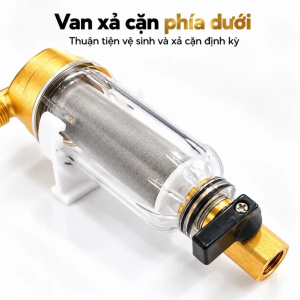 Van xả cặn phía dưới của bộ lọc nước thô đầu nguồn Eurolife EL-L21 EL-L27