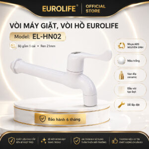 Vòi hồ nhựa ABS thân dài Eurolife EL-HN02 ren 21mm
