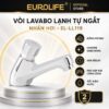 Vòi lavabo lạnh tự ngắt Eurolife EL-LL119 mạ Chrome