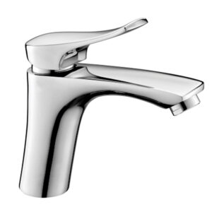 Vòi lavabo nóng lạnh Eurolife EL-ROS 02 chính hãng, thân Đồng H61, mạ Chrome sáng bóng, thiết kế 1 chân bo cong đẹp mắt, bảo hành 5 năm.
