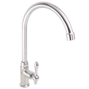 Vòi rửa chén lạnh Eurolife EL-RC02 chính hãng với thiết kế cần cong, xoay 360 độ, đầu tạo bọt chống văng và bề mặt Chrome sáng đẹp.