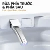 Vòi phun vệ sinh của Eurolife EL-SM8062D minh họa chế độ rửa phía trước và phía sau.