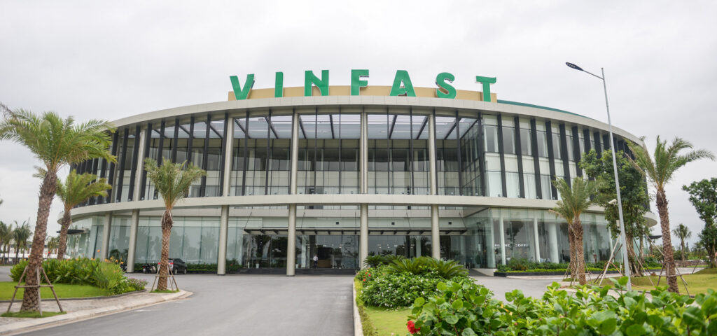 Nhà máy sản xuất ô tô VinFast tại Hải Phòng thuộc tập đoàn Vingroup