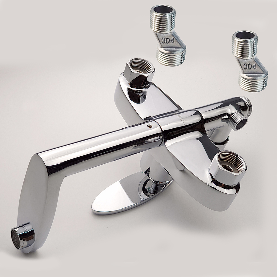 Kết nối Sen cây tắm đứng nóng lạnh Eurolife EL-SC912 Đồng mạ Chrome