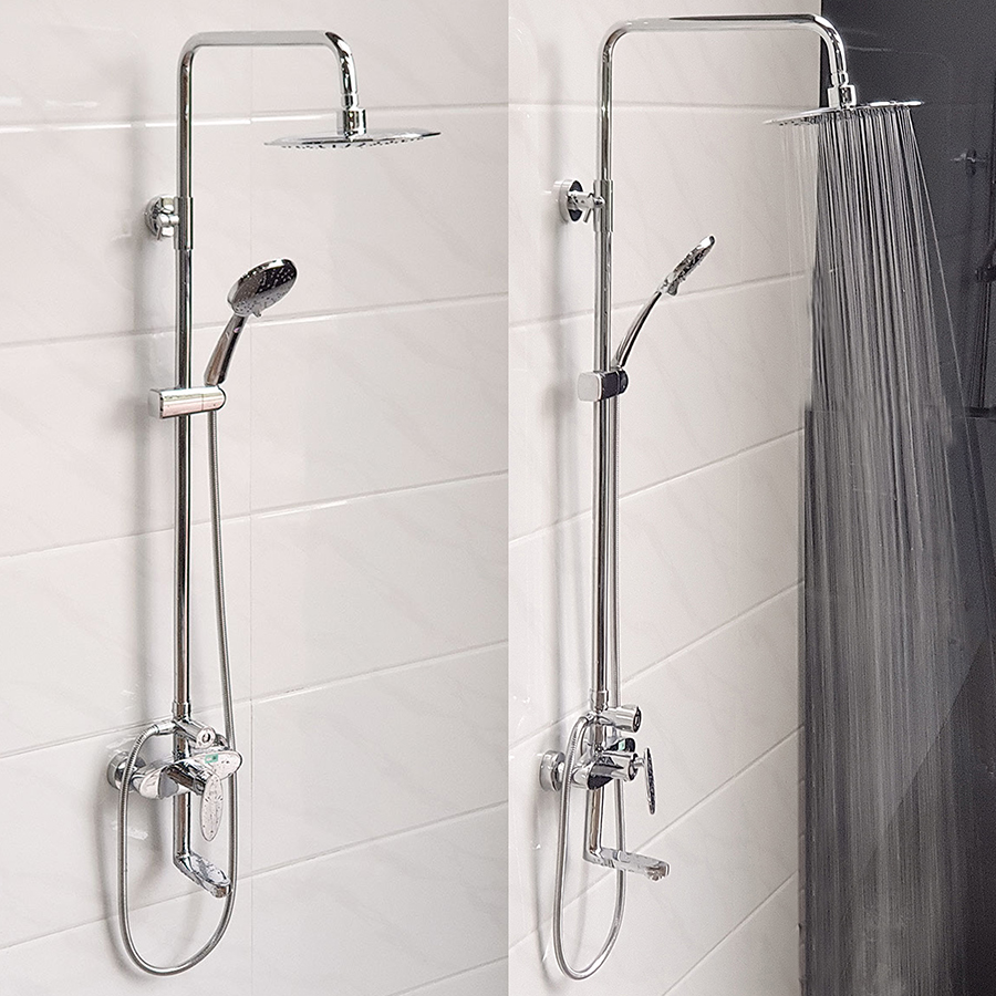 Sen cây tắm đứng nóng lạnh Eurolife EL-SC912 Đồng mạ Chrome