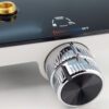 Cận cảnh núm xoay kép của sen cây Eurolife EL-SC914, hỗ trợ mở nước, điều chỉnh nóng lạnh, lưu lượng nước và chuyển đổi chức năng sử dụng.