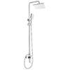 Sen cây tắm đứng nóng lạnh Eurolife EL-SC913 mạ Chrome, thiết kế hiện đại với sen trần vuông, tay sen cầm tay và củ sen nóng lạnh tiện dụng.