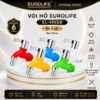 Hình đại diện sản phẩm vòi hồ nhựa PP Eurolife EL-HN08 bộ 5 cái, ren 21mm, van Ceramic, có 5 màu lựa chọn, phù hợp cấp nước máy giặt, kết nối ống mềm, tưới cây, rửa sân và xả nước.