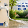Vòi hồ Eurolife EL-HN08 kết nối ống mềm để tưới cây và rửa sân, mang lại giải pháp cấp nước linh hoạt cho sân vườn, ban công và khu vực ngoài trời.