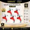 Bộ 5 vòi hồ nhựa PP Eurolife EL-HN08 màu đỏ, ren 21mm, van Ceramic, phù hợp cấp nước máy giặt, kết nối ống mềm, tưới cây và rửa sân.