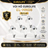 Bộ 5 vòi máy giặt, vòi hồ Eurolife EL-HN08 màu trắng, thân nhựa PP, ren 21mm, van Ceramic và bảo hành chính hãng 6 tháng.