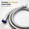 Vỏ lò xo dây xịt Eurolife EL-X13-T hoàn thiện Chrome sáng bóng, đồng bộ với tay xịt và dễ lau vệ sinh.