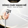 Vòi xịt tăng áp Eurolife EL-X13-T tạo dòng nước mạnh mẽ, phun tập trung, hỗ trợ vệ sinh bồn cầu nhanh chóng và hiệu quả.