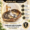 Chậu đá cuội tự nhiên LVB-DTN4150 Eurolife nguyên khối, lòng đánh bóng, bảo hành 5 năm
